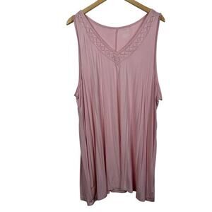 Lane Bryant Knit‎ Pink Tank Top Size 22/24